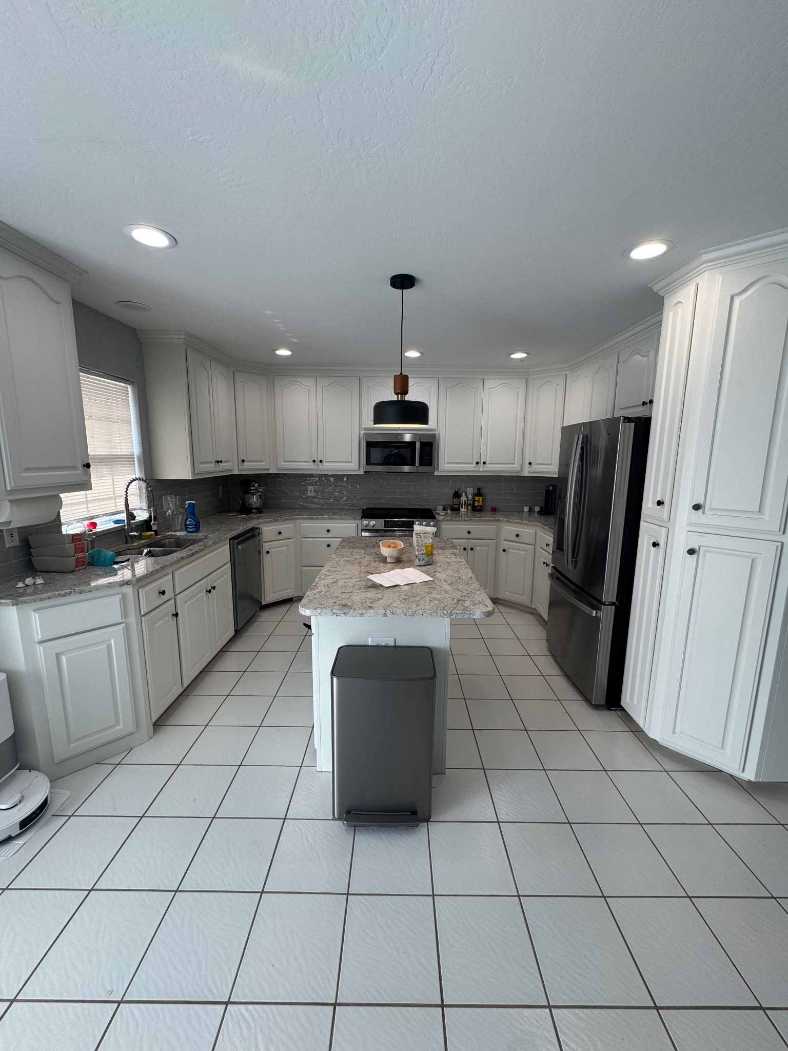 Kitchen cabinets after painting Stillwater OK