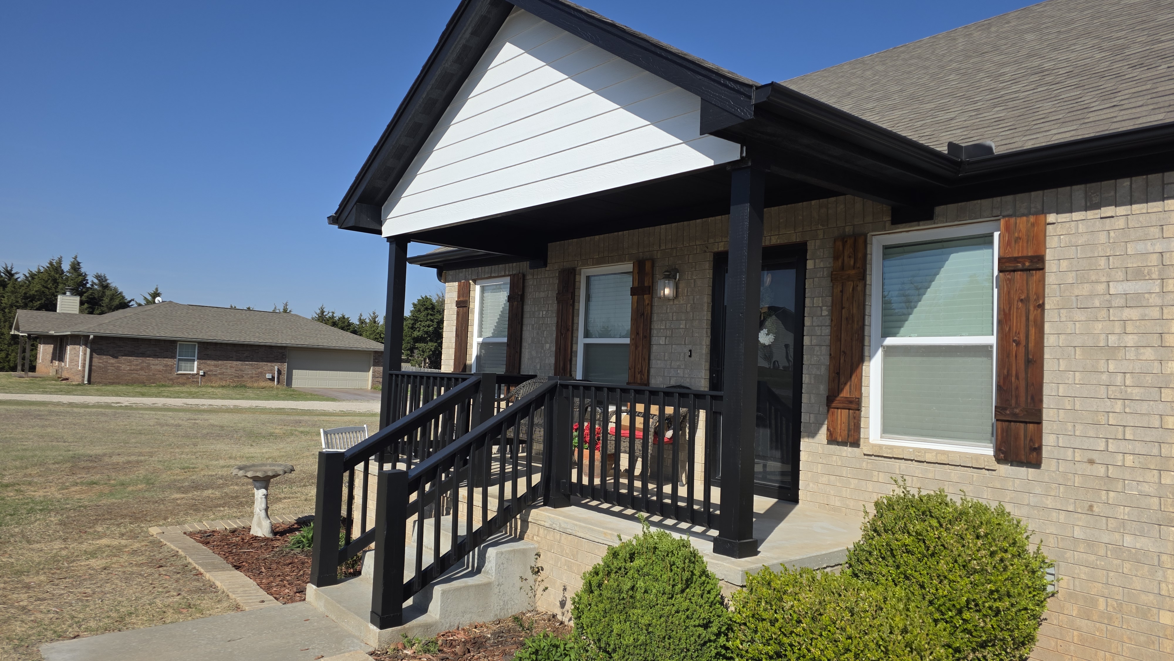 Exterior porch after painting Stillwater OK